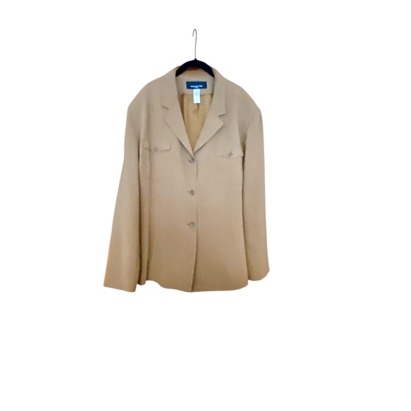 Jones New York Brown Loose Fit Blazer Jacket Plus Size 24W Womens - Picture 3 of 8